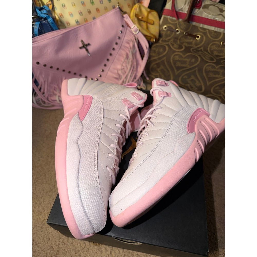 Air Jordan 12 Retro GS 510815-600 Pink – Size 7Y (Women ~8.5) – DEADSTOCK - Picture 9 of 9